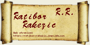 Ratibor Rakezić vizit kartica